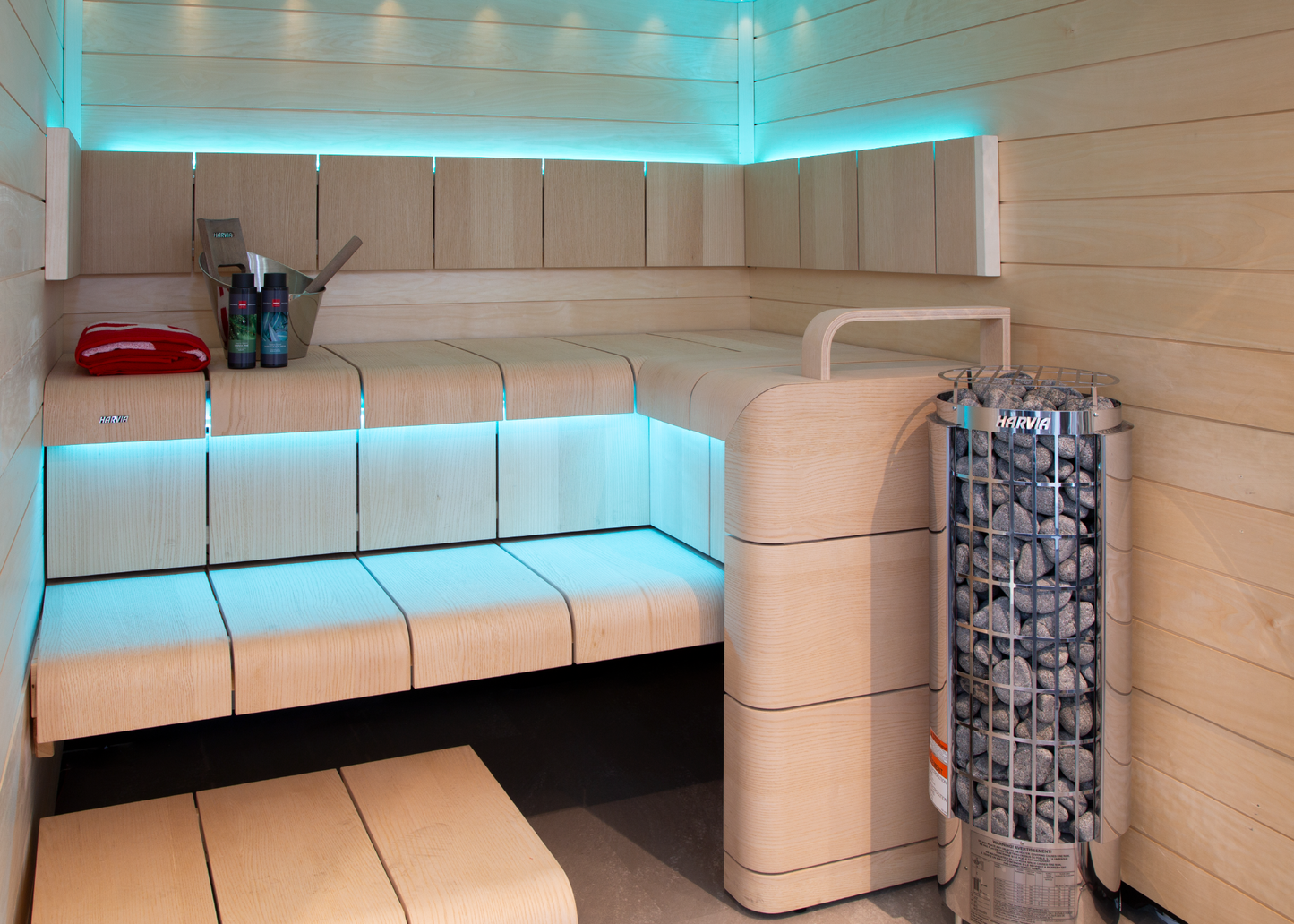Cilindro Half Series Stainless Steel Sauna Heater - External Controls, 240V 1PH