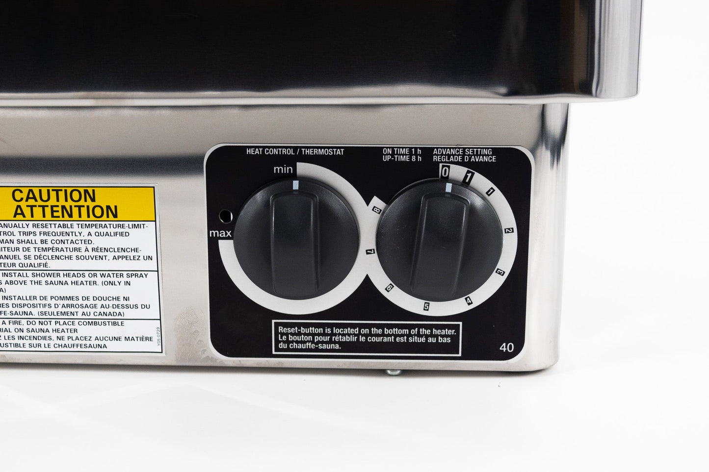 Harvia KIP Series Stainless Steel Sauna Heater with Built - In Time & Temperature Controls - Biohack Your Sauna