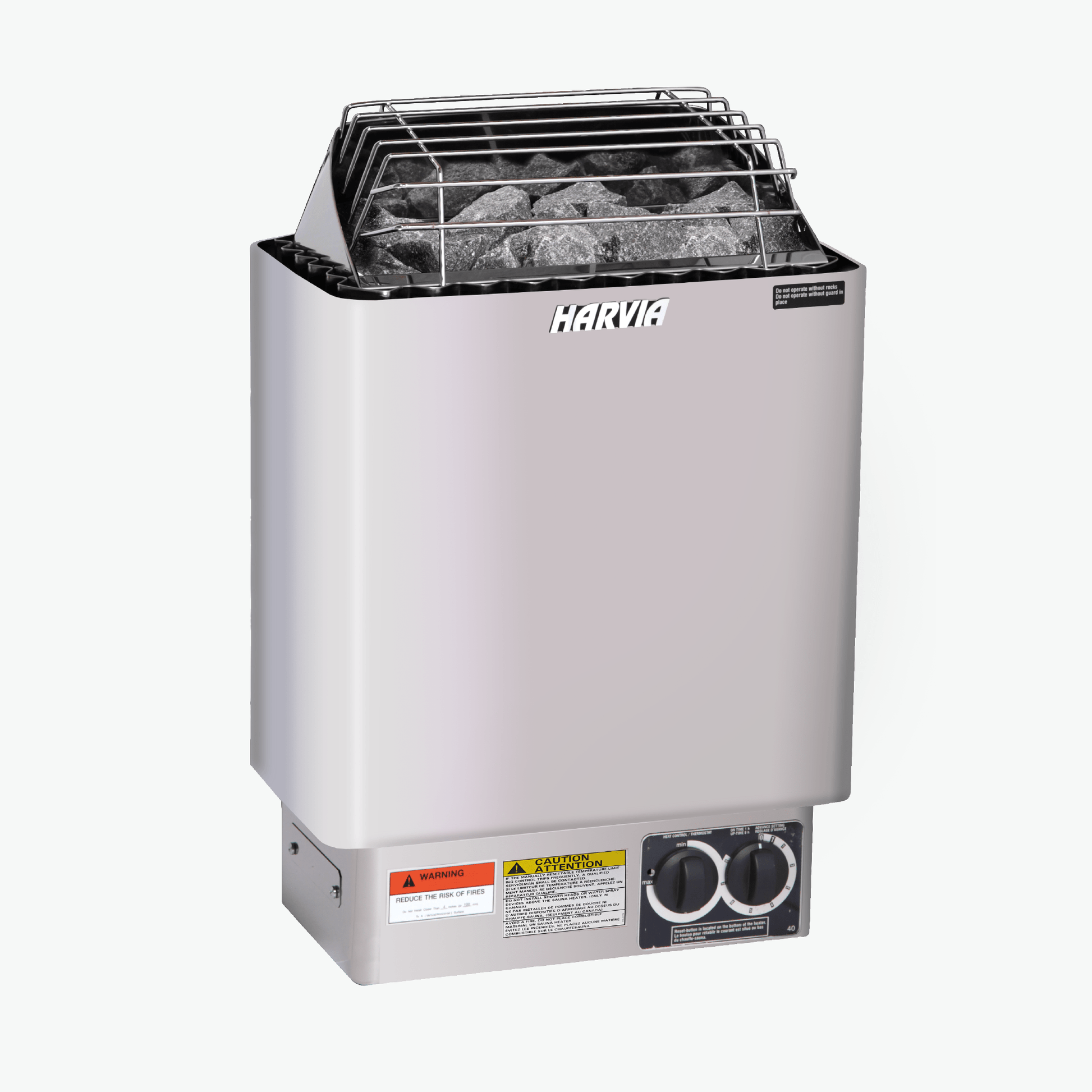 Harvia KIP Series Stainless Steel Sauna Heater with Built - In Time & Temperature Controls - Biohack Your Sauna